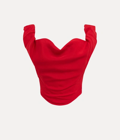 Vivienne Westwood Sunday Corset Top In Red-