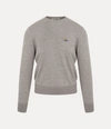 Vivienne Westwood Orb-embroidered Virgin-wool Jumper In Stone