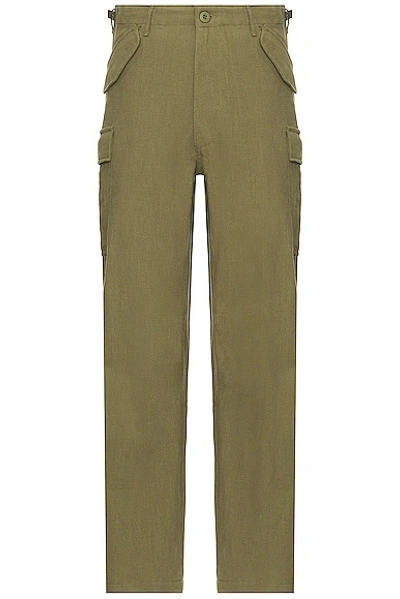 Mister Green Cargo Pant In Olive