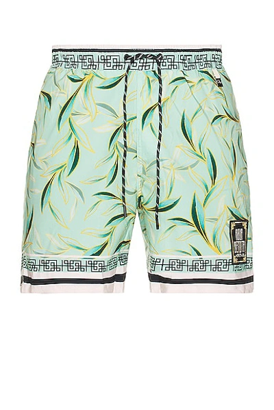 Agua Bendita Men's Diving Into Freams Joe Floral Swim Trunks In Neutral