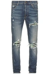 Amiri Jeans In Blue Cotton