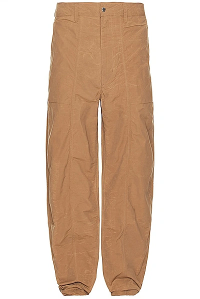 Norse Projects Sigur Relaxed Waxed Nylon Fatigue Trouser In Camel