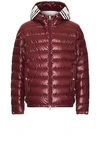 Moncler Cornour Jacket In Soft Burgundy