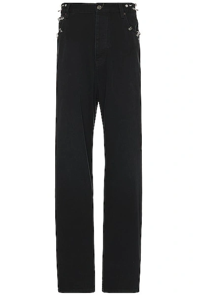 Balenciaga Pierced Baggy Trouser In Black