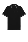 Moncler Cotton Polo Shirt In Black