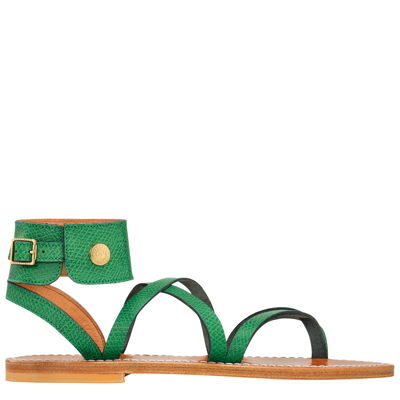 Longchamp Sandals  X K.jacques In Green