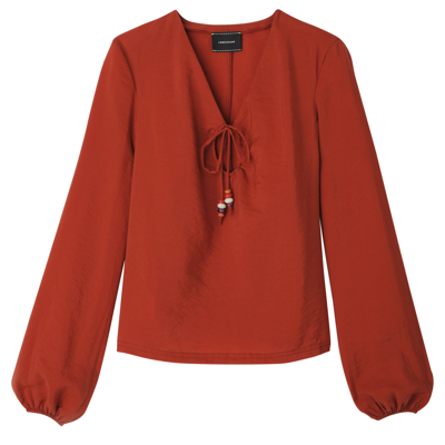 Longchamp Blouse In Red