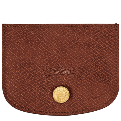 Longchamp Porte-cartes Épure In Brown