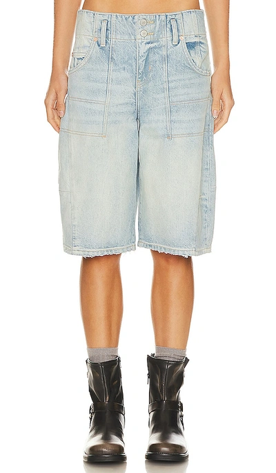 Free People Extreme Measures Barrel Short In Blue