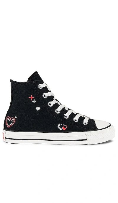 Converse Chuck Taylor All Star Sneaker In Black Vintage White