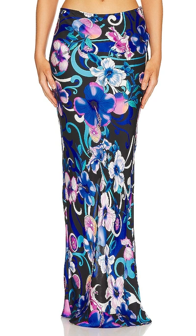 Cin Cin Miami Maxi Skirt In Blue