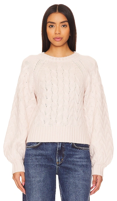 Equipment Stefania Cable-knit Wool Jumper In Brazilian_sand