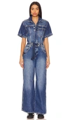 FREE PEOPLE EDISON WIDE LEG COVERALL