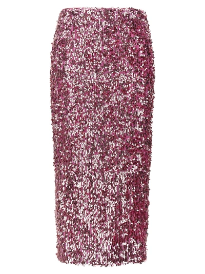 ROTATE BIRGER CHRISTENSEN SEQUIN MIDI SKIRT SKIRTS