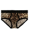 Dolce & Gabbana Animal Print Brief Underwear And Body In Multicolor