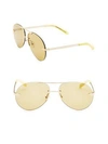 KAREN WALKER Love Hangover 63MM Mirrored Aviator Sunglasses