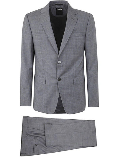 ZEGNA ZEGNA PURE WOOL SUIT CLOTHING