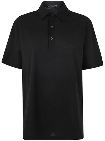 Herno Crepe Polo Clothing In Black