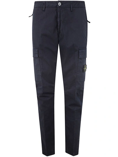 Stone Island Regular Tapered Trousers Clothing In Blue