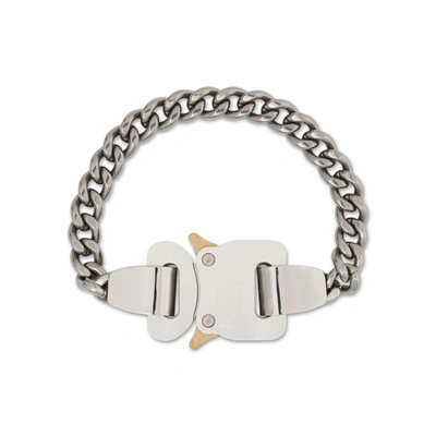 Alyx Metal Buckle Bracelet In White