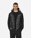Moncler Clai Quilted Full Zip Hooded Down Vest In Blue