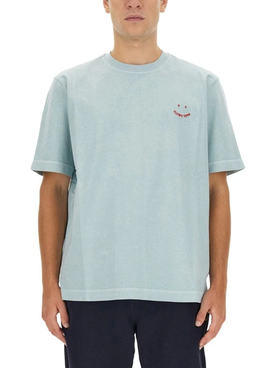 Ps By Paul Smith Ps Paul Smith Logo Print T-shirt In Blue