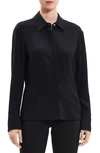 Theory Classic Fitted Shirt In Black