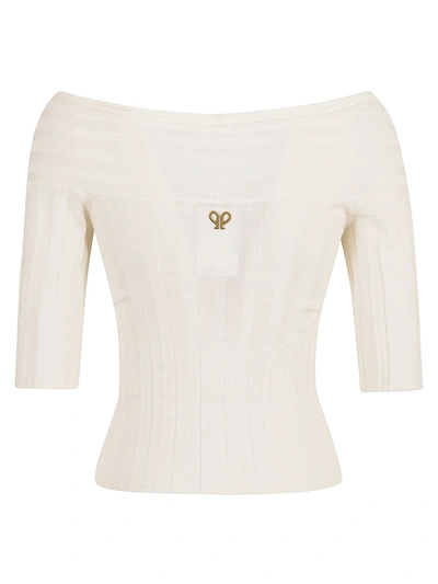 Philosophy Di Lorenzo Serafini Wrap Detail Knit Top In White