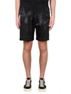 Tom Ford Leaf-print Shorts In Black