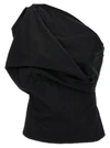 Rick Owens One-shoulder Taffeta Top
