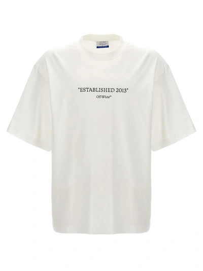 Off-white Est 2013 Skate Cotton T-shirt In White