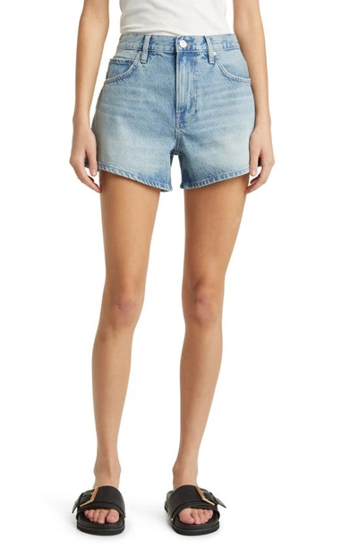 Frame Le Super High Waist Shorts In Calm Waters