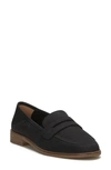 Lucky Brand Erelia Penny Loafer In Black Oil Suede