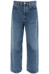 Agolde Harper Jeans Mid Rise Relaxed Straight Jeans Echo