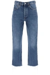 Agolde Valen Straight Leg Jeans With Faded Wash