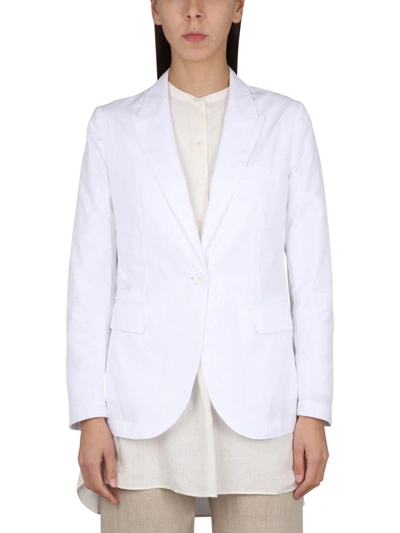 Aspesi V-neck Jacket In White