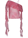 Blumarine Pink Viscose Blouse In Pink