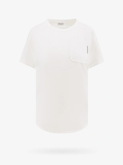 Brunello Cucinelli Woman T-shirt Woman White T-shirts