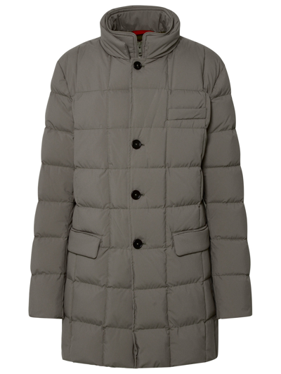 FAY FAY DUBLE FRONT' GREY POLYESTER BLEND DOWN JACKET MAN