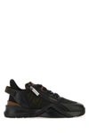 FENDI FENDI MAN MULTICOLOR LEATHER AND FABRIC FLOW SNEAKERS