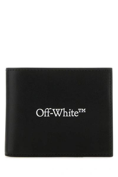 Off-white Off White Man Black Leather Wallet