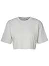 OFF-WHITE OFF-WHITE grey COTTON T-SHIRT WOMAN