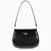 PRADA PRADA BLACK CLEO SMALL BAG WITH FLAP WOMEN