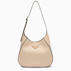 Prada Women's Travertine-coloured Leather Shoulder Bag In Cream