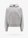 Saint Laurent Biologic Cotton Sweatshirt With Embroidered Monogram In Gray