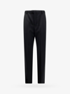 Saint Laurent Tuxedo Wool Trouser With Lateral Satin Bands In Black