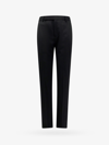 Saint Laurent Sustainable Virgin Wool Trouser With Frontal Pinces In Black