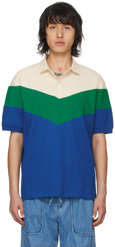 Isabel Marant Anton Polo Shirt In Multicolor