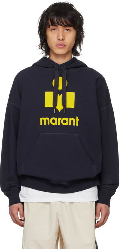 Isabel Marant Navy Miley Hoodie In Nvyw Navy/yellow