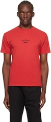 STONE ISLAND RED 'ARCHIVIO' T-SHIRT